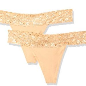 🔥 Host Pick 🔥PACT Women's Organic Cotton Lace Thong Panties 2pk.